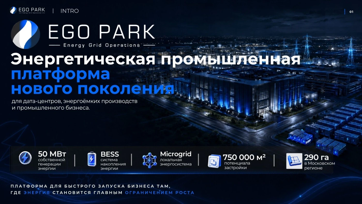 EGO PARK. Презентация для инвесторов.