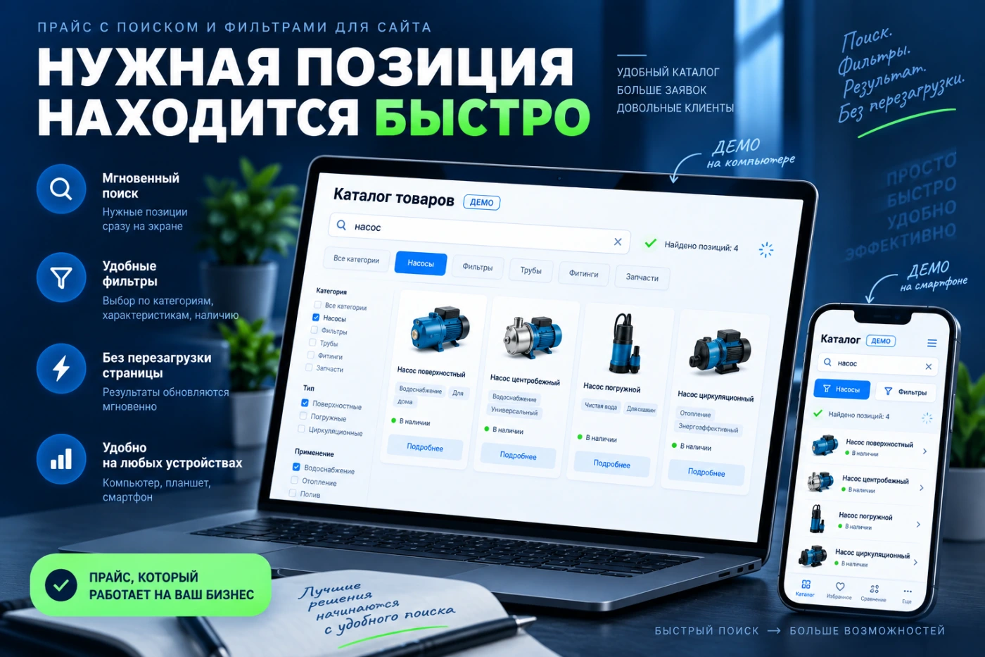 Прайс с поиском и фильтрами — 5