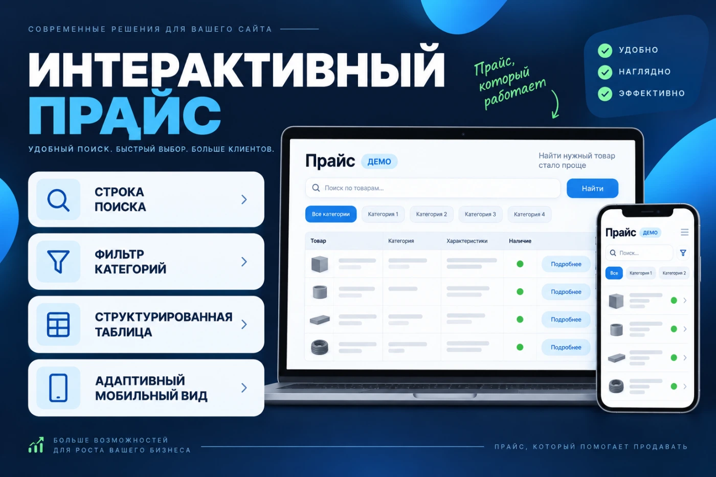 Прайс с поиском и фильтрами — 4