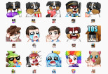 I will draw amazing chibi emotes or sub badge for discord and twitch 6 - kwork.com