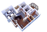 I will do attractive and realistic 3d floor plan rendering 8 - kwork.com