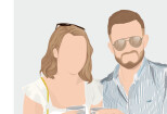 I will draw modern faceless vector portraits for you 6 - kwork.com