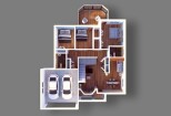 I will do attractive and realistic 3d floor plan rendering 9 - kwork.com