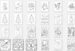 Give 250 Christmas Coloring Pages Vector Editable Bundle 8 - kwork.com