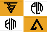 I will do initial letters monogram personal minimalist logo design 15 - kwork.com