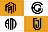 I will do initial letters monogram personal minimalist logo design 13 - kwork.com
