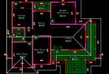 I will draw 2d floor plans, sections, elevations in autocad 13 - kwork.com
