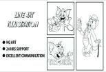 I will draw custom line art illustration and coloring book pages 10 - kwork.com