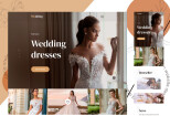 Wedding Dresses PSD Template 10 - kwork.com