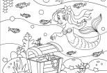 I will draw custom line art illustration and coloring book pages 6 - kwork.com