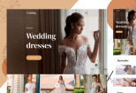 Wedding Dresses PSD Template 6 - kwork.com