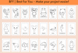 I will provide a coloring book animals 6x9 120 pages, free book cover 11 - kwork.com