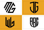 I will do initial letters monogram personal minimalist logo design 14 - kwork.com