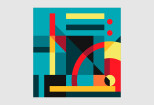 I will create a vector illustration in geometric style 11 - kwork.com