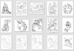 Give 1000 vectors editable coloring pages for kids 13 - kwork.com