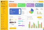 I will create a admin dashboard template for you 10 - kwork.com