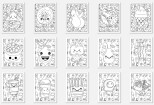 Give 1000 vectors editable coloring pages for kids 10 - kwork.com