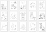 Give 1000 vectors editable coloring pages for kids 9 - kwork.com