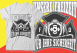 Unique Firefighter T shirt design  6 - kwork.com