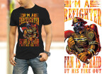 Unique Firefighter T shirt design  8 - kwork.com