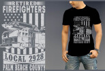 Unique Firefighter T shirt design  9 - kwork.com