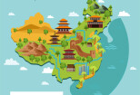 I will create a vector charming map illustration 10 - kwork.com