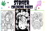 320 stoner and psychedelic coloring pages + 100 bonus coloring pages 10 - kwork.com