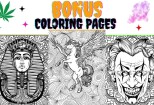 320 stoner and psychedelic coloring pages + 100 bonus coloring pages 8 - kwork.com