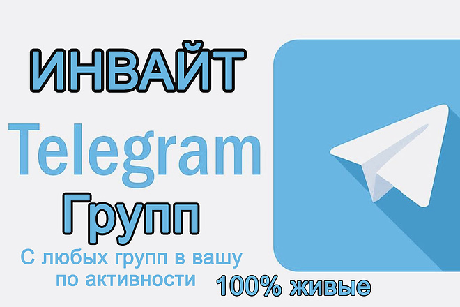 Приглашу 250 живых целевых подписчиков в ЧАТ Telegram. Инвайт