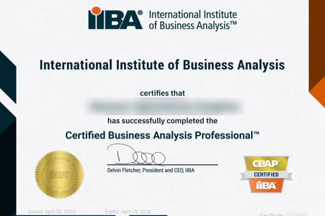 CBAP -    Business Analysis Professional