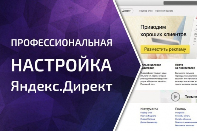 Профессиональная настройка контекстной рекламы Яндекс Д ирект