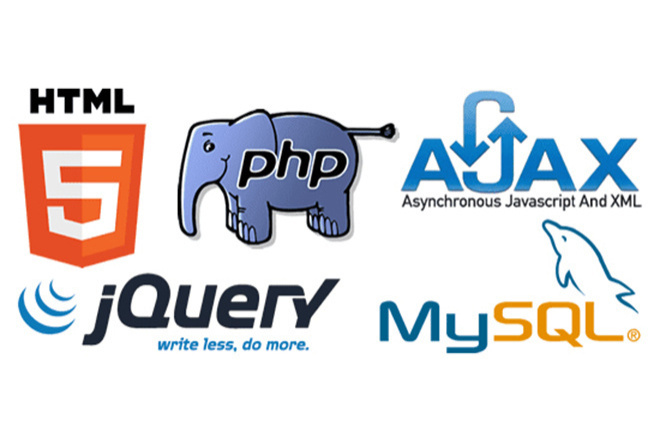 C  PHP + MySQL, JavaScript