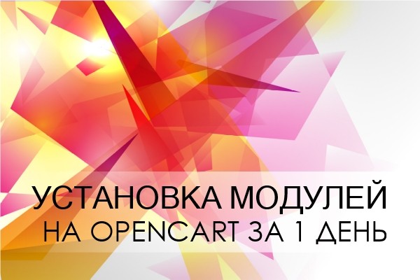 ﻿﻿Мы предлагаем быструю установку модулей на Opencart всего за 1 000 рублей всего за один день.