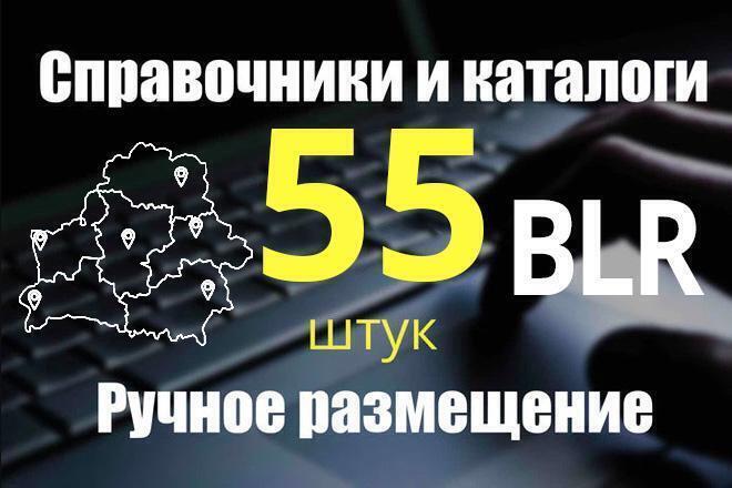 Размещу ваш бизнес в Беларуси вручную в 55 справочниках и каталогах