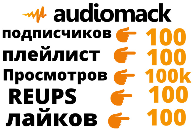 100 Audiomack , 100K Audiomack , 100 REUPS