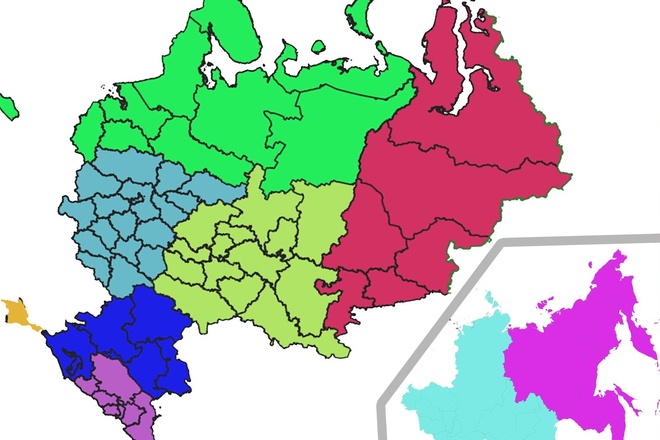 Карта россии сейчас 2024