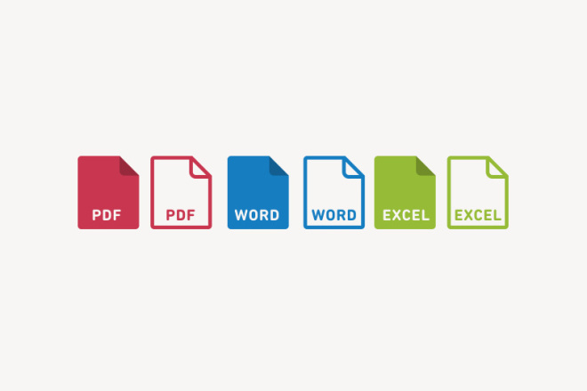    - Word, Excel, PDF
