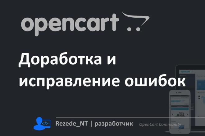 ﻿﻿Исправление ошибок в opencart доступно по цене 2 000 рублей.