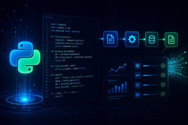 Напишу Python-скрипт для автоматизации задач за 1 500 руб., исполнитель ...