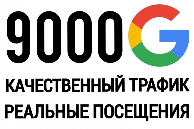 9000 посещений для сайта из поиска Google