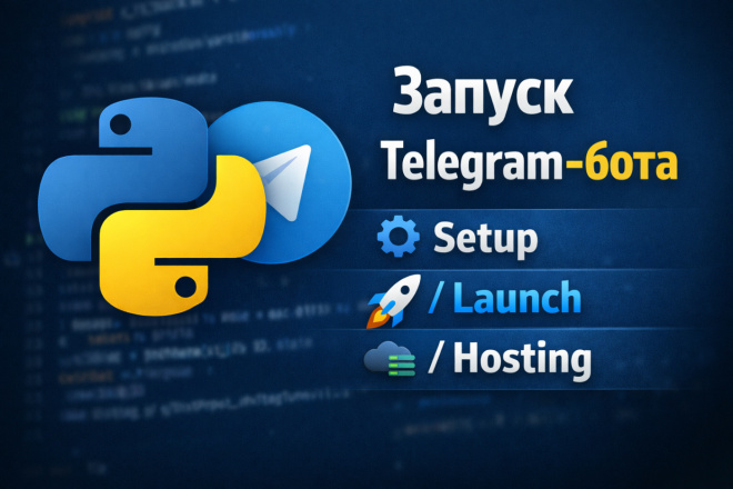 Настрою и запущу Telegram-бота на Python за 500 руб., исполнитель Назир ...