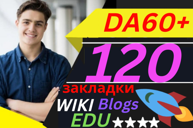 DA90+ Backlinks120   EDU, Wiki, -  