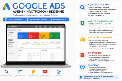 Настройка и ведение рекламных кампаний Google Ads